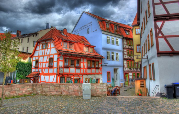 Half-timbered houses in Germany