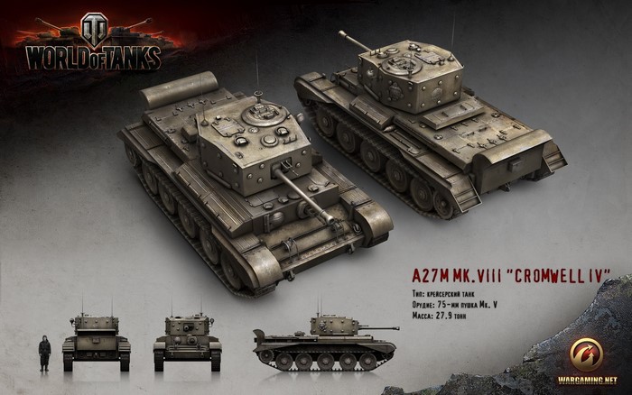 A27M Mk.VIII Cromwell IV Tank from World of Tanks