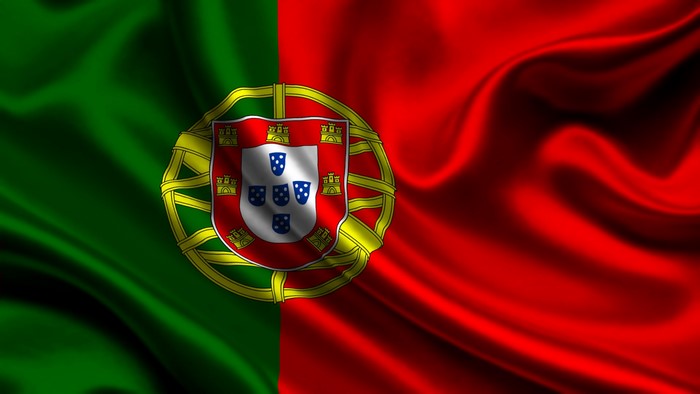 Portugal National Flag with Emblem