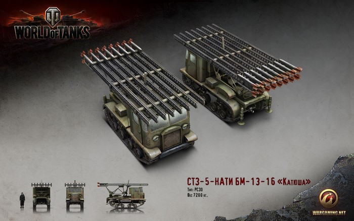 BM-13-16 Katyusha rocket launcher from World of Tanks