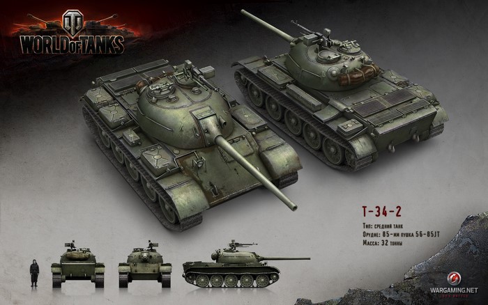 World of Tanks T-34-2 Tank