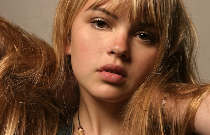 Aimee Teegarden with Blonde Hair