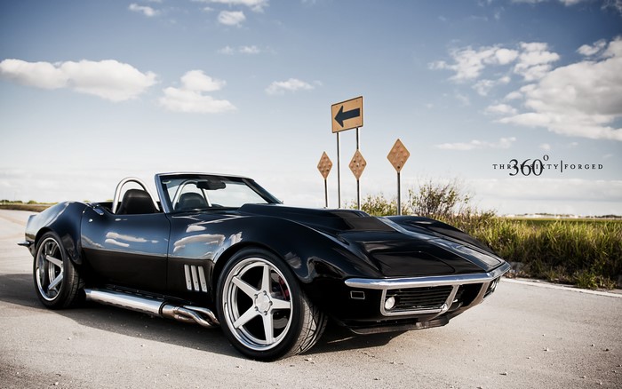 Black 1969 Chevrolet Corvette Convertible
