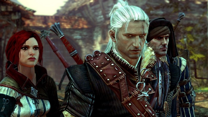 Geralt of Rivia and companions from The Witcher 2