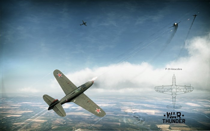 P-39 Airacobra in War Thunder aerial combat