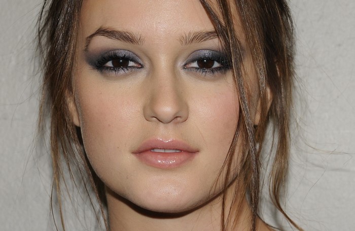 Leighton Meester with smoky eye makeup
