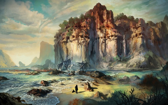 T.E.R.A: The Exiled Realm of Arborea, shipwrecked coast
