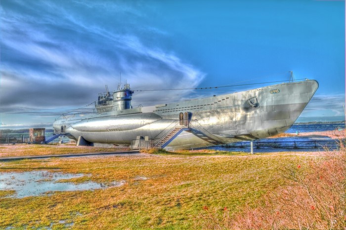 U-995 submarine on display
