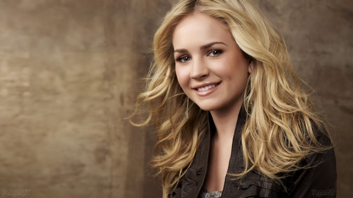 Britt Robertson Smiling Blonde with Flowing Hair