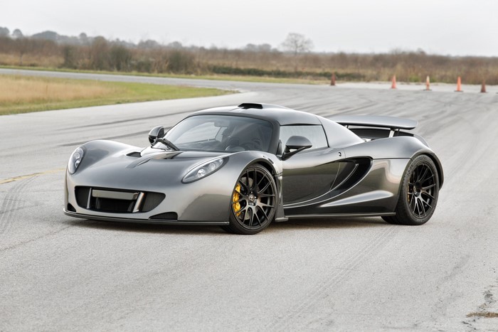 Hennessey Venom GT on a Racetrack