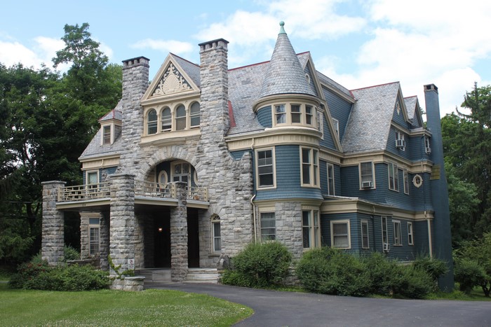 Stone and Blue Mansion in New York City