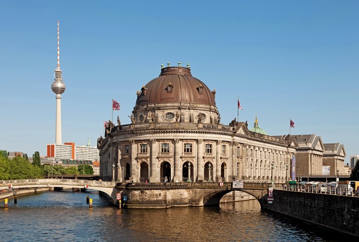 Bode Museum and TV Tower in Berlin, Germany