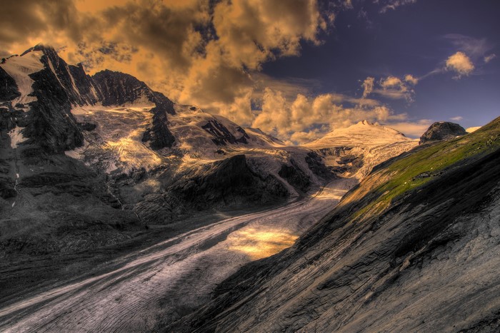 Mountains and Glacier in the Alps, Austria