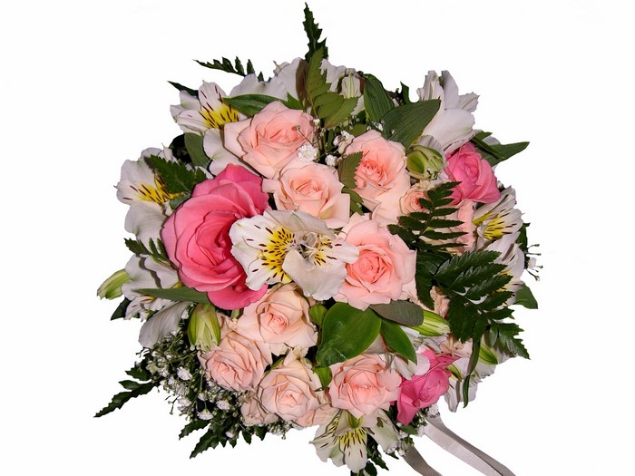 Bouquet of Roses and Alstroemeria