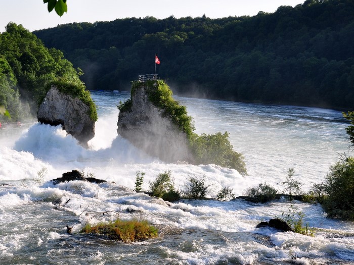 Rhine Falls in Schaffhausen, Switzerland