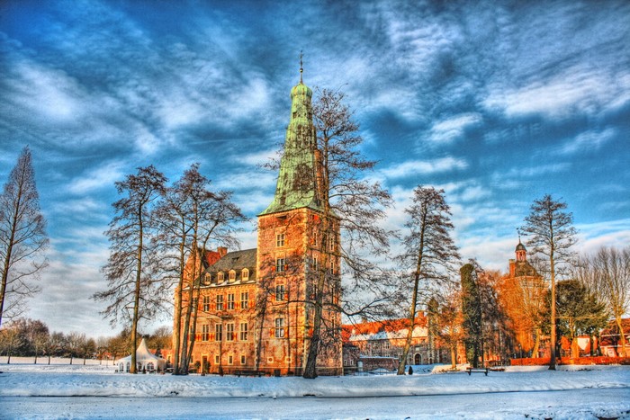 Raesfeld Castle in Winter, Germany
