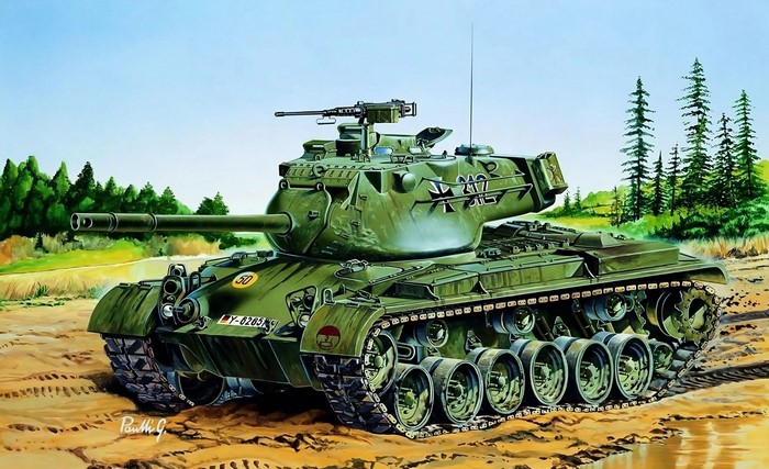 M47 Patton Tank Painting