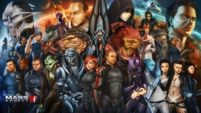 Mass Effect characters in armor