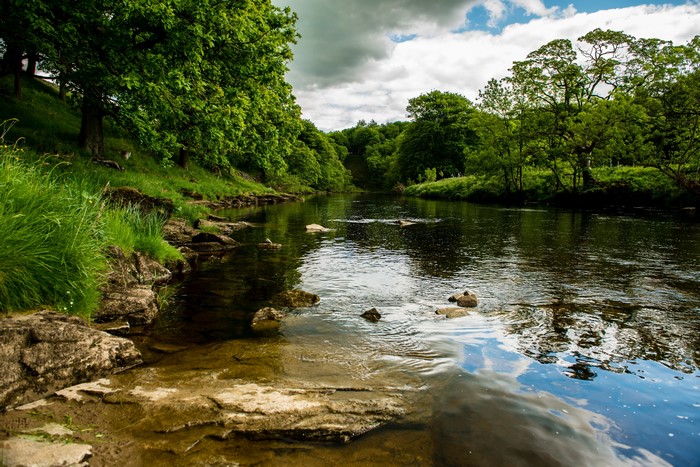 Bolton Wharfe River in England