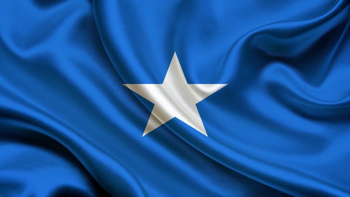 Somalia Flag Blue with White Star