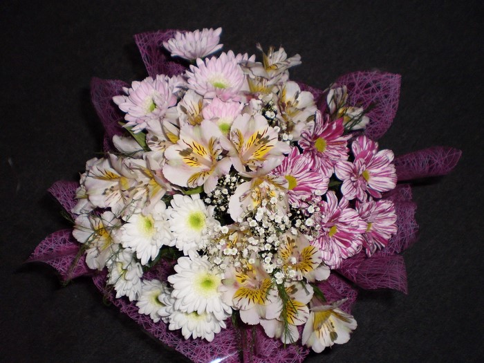 Bouquet of Chrysanthemums and Alstroemeria