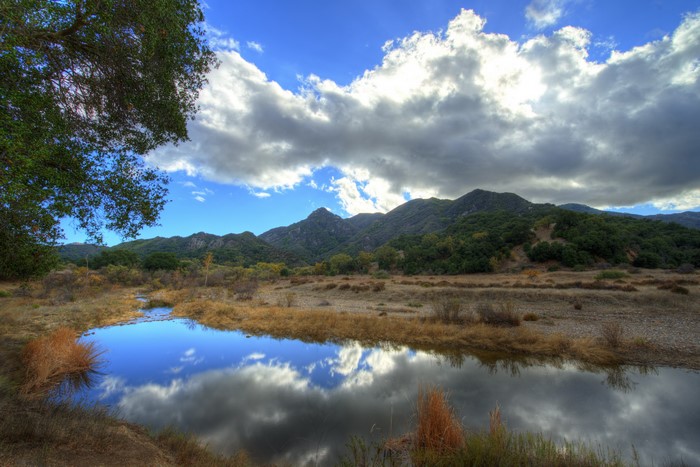 Mountains and Sky in Malibu, California