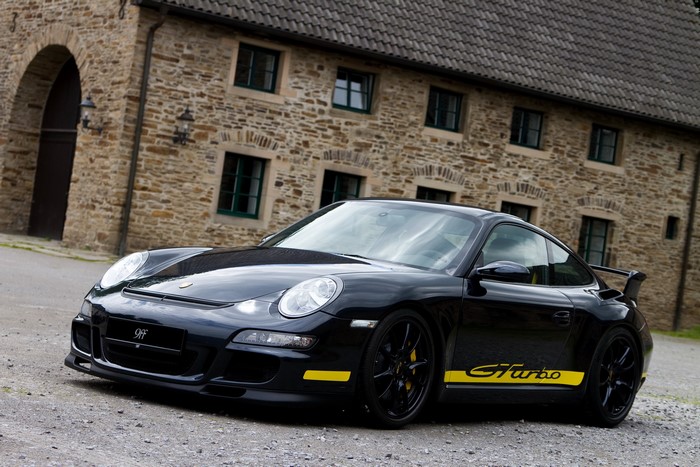 Black 9ff GTurbo 1200 based on Porsche 911 997 Turbo