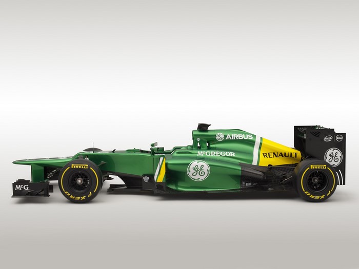 Caterham CT03 Formula 1 car side view