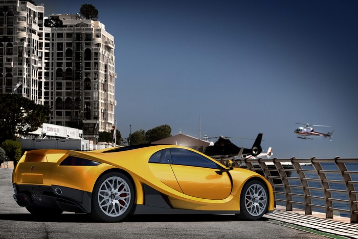 Yellow GTA Spano 2012 Luxury Car