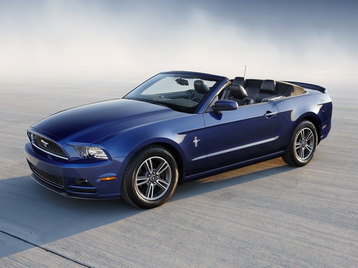 Blue 2013 Ford Mustang Convertible