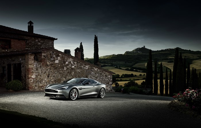 Aston Martin 2012 Vanquish in Tuscany