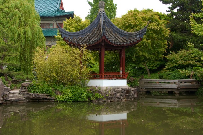 Sun Yat-Sen Classical Chinese Garden Pagoda in Vancouver