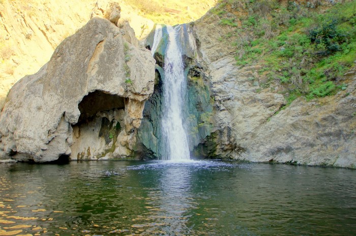 Waterfall in Malibu, California, USA