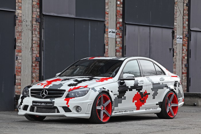 2013 Mercedes-Benz C63 AMG with custom wrap