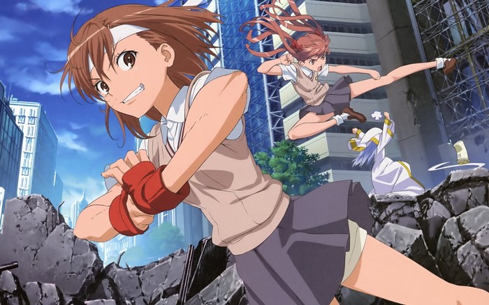 Mikoto Misaka and Kuroko Shirai from To Aru Majutsu no Index