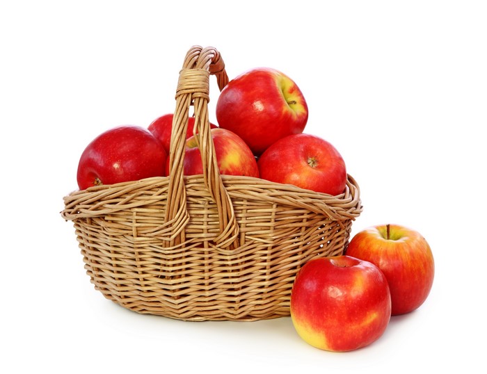 Apples in a Wicker Basket