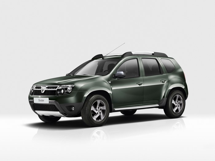Green Dacia Duster SUV