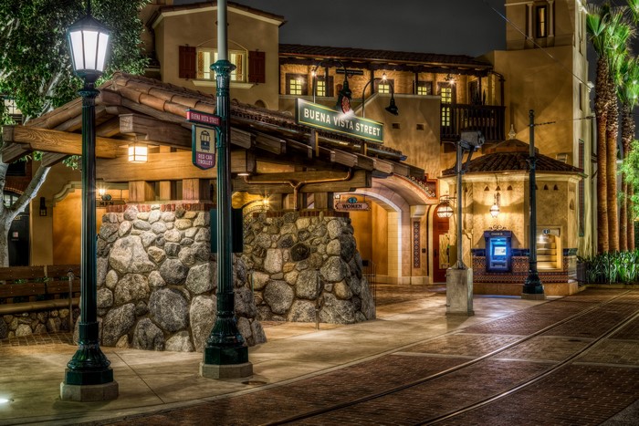 Buena Vista Street at Night, Disneyland California