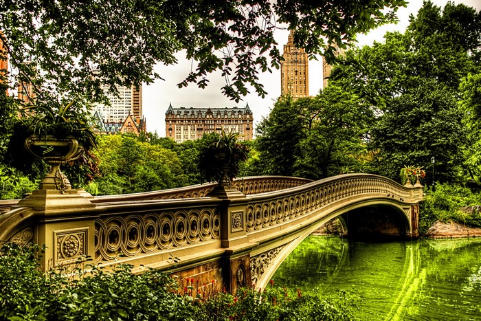Bow Bridge in Central Park, New York City