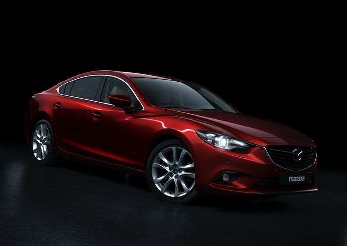 Red Mazda 6 Sedan
