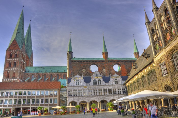 4K Lubeck Germany Street HDR