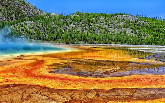 Grand Prismatic Spring in Yellowstone National Park