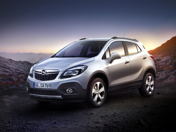 Silver Opel Mokka 2012 SUV