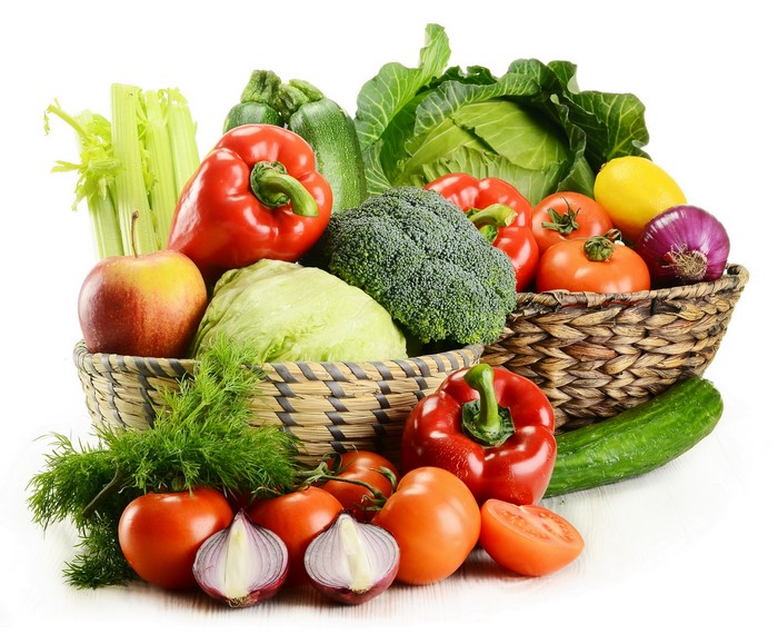 4K Vegetables in Baskets