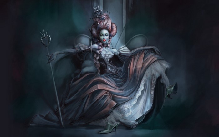 Gothic Queen with a Scepter