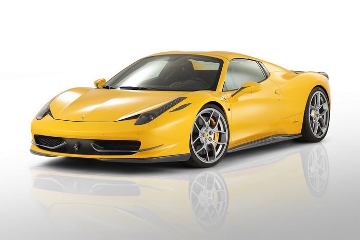 Yellow 2012 Ferrari 458 Italia Spider