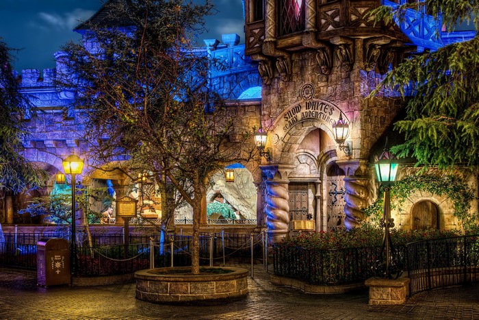 Snow White's Scary Adventures at Disneyland at Night