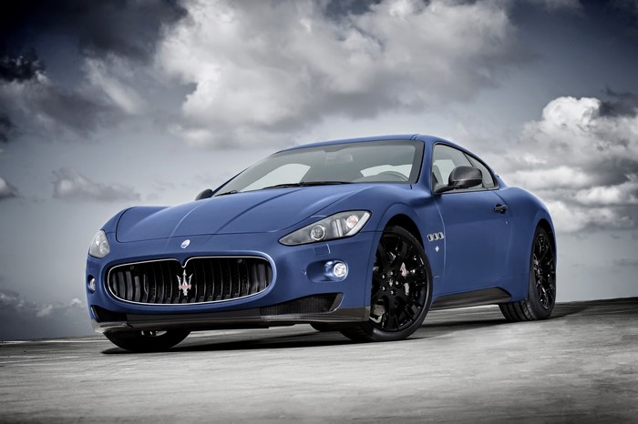Blue Maserati GranTurismo S Limited Edition Coupe