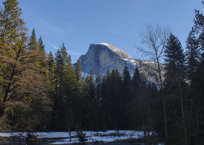 Half Dome Mountain in Yosemite National Park, California