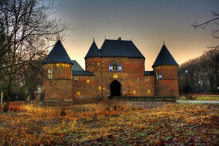Burg Vondern Castle in Germany during Autumn